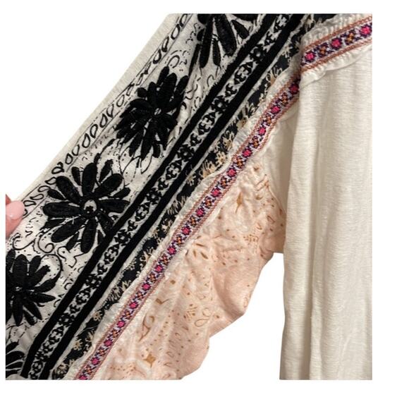 Free People Tripoli Embroidered Tunic Top Women's Size M - Picture 6 of 8